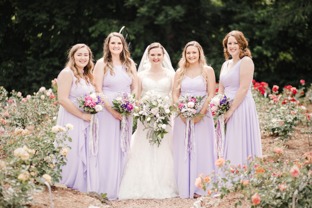 Bride and Bridesmaids by Springfield MO Wedding Photographer Turner Creative.