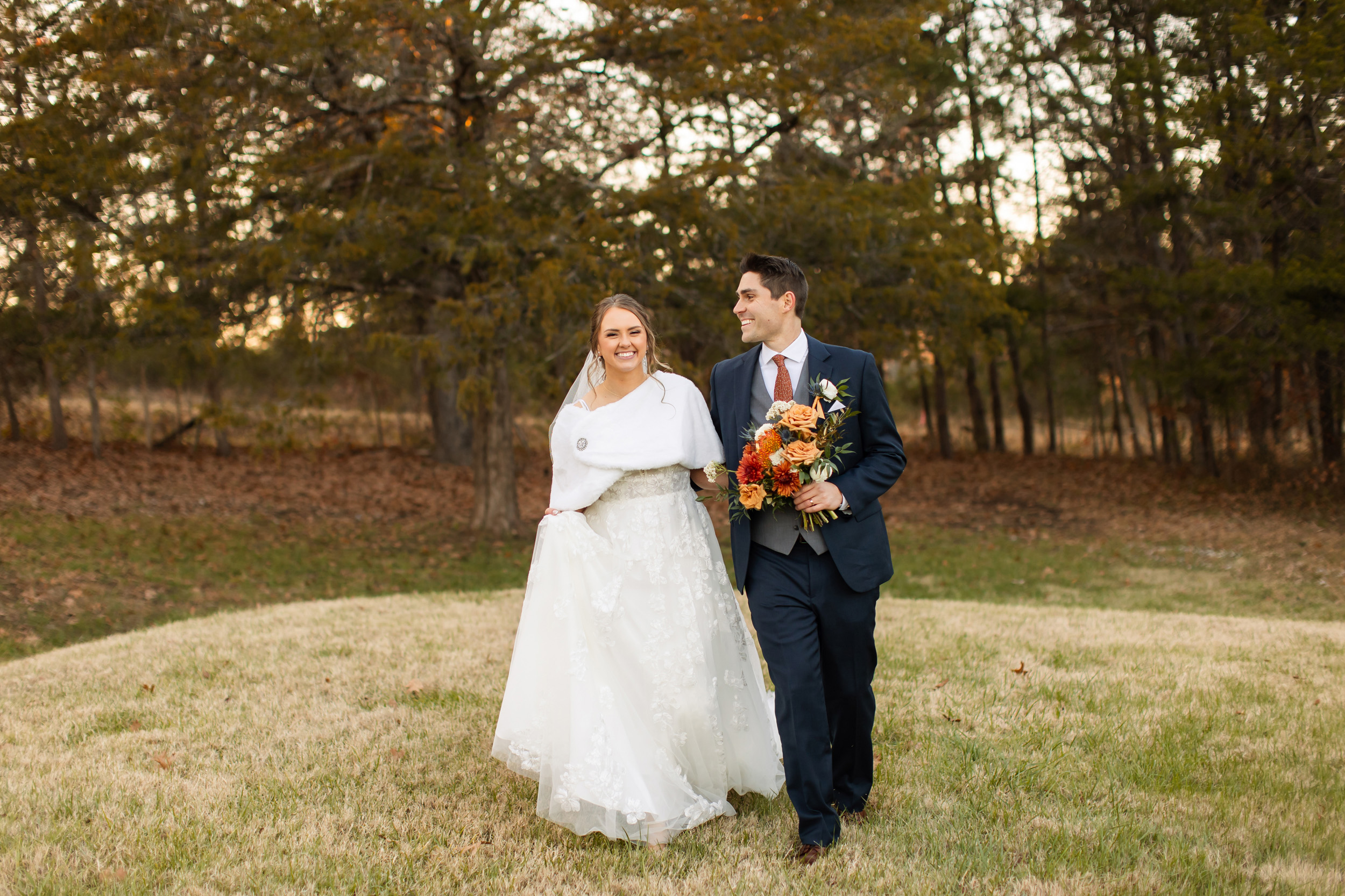 Wedding photo of a bride and groom at the Venue at Shadow Rock in Branson, MO